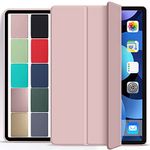 DuraSafe Cases for iPad 9.7 5th 6th Gen Air 1st 2nd Generation [iPad 5 6 Air 1 2] A1893 A1822 A1566 MH2V2HN/A Protective Durable Shock Proof Supportive Magnetic Dual Angle Stand Cover - Rose Gold