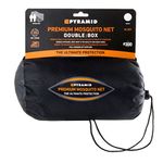 Pyramid Premium Mosquito Net - Single Box Permethrin Treated in White for Single Bed