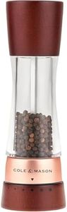 Cole & Mason Derwent Pepper Mill - Gourmet Precision Pepper Grinder - Refillable Seasoning and Spice Tools - Adjustable Black Peppercorn Grinder Settings - Rose Gold
