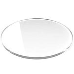 BIGIMALL Acrylic Sheet Circle Perspex Plexiglass (3 mm, Transparent/Clear, 6 inch Diameter)