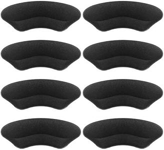 Makryn Premium Heel Pads Inserts Grips, Back of Heel Protectors Cushions Liner Prevent Too Big Shoe from Shoe Slipping,Blisters,Filler for Loose Shoe Fit for Men Women (Black)