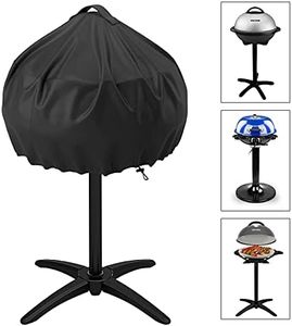 TwoPone Grill Cover for George Foreman, Electric BBQ Grill Cover Round Grill Cover, Indoor Outdoor Waterproof, 20x18 Inch