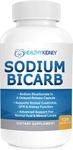 Sodium Bicarbonate 650mg Capsules Delayed Release for Supporting Normal Kidney Function & Kidney Health Supplement. Sodium Bicarbonate Designed for Kidney Support, Acid Relief, Alkalinity 120 Pills