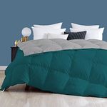 Day Care - 400 GSM Hotel Quality-Down Alternative Reversible Comforter (60" x 90" Inches/152cm x 228cm) - Comforter Single Bed|Silver/Teal