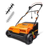 Lawnmaster GVB1316 Electric Dethatcher and Scarifier 13 Amp Corded Dethatcher and Aerator with 12 Gal Collection Bag