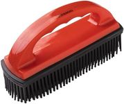 VITAZOO Pet Hair Remover Brush - Remove Cat and Dog Hair from Clothes Carpet Furniture Car - Rubber Cleaning Brush for Hairs on Carpets Stairs Sofa Vehicle Interior - Red