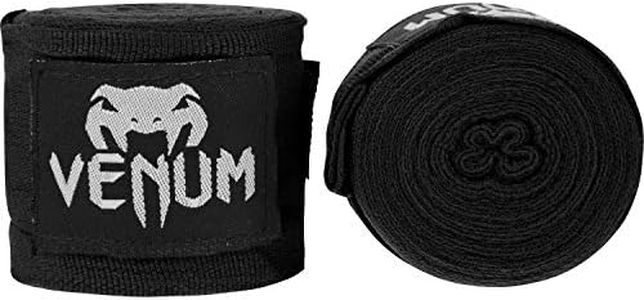 Venum Boxing Hand Wraps, Black, 2.5-Meter