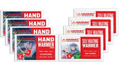 Warmee Combo Body & Hand Warmer Heat Pouch - Air Activated Heat Warmers (Pack of 5 Body + 3 Pair Hand) - Up to 8+ Hours of Self Heating, Long Lasting Safe Natural Odorless - Winter Travel Essentials