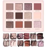 Lamora Nude Eyeshadow Palette - 12 Neutral Pigmented Matte & Shimmer Makeup Shades - Travel Size Eye Shadow With Mirror