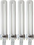 KOR (4 Pack) K22195 - PLS13W/2P/841 - Compact Fluorescent Plug-in - T4 - Single Tube - 13 Watt - 2-Pin (GX23) - 4,100 Kelvin (Cool White)