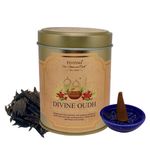 Nyassa Divine Oudh Highly Scented Incense Cone in Tin Box –Pack of 40 Oudh Dhoop Cones 100gm