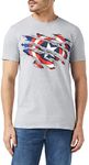 Marvel Men's Captain America Torn T