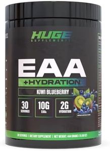 Huge EAA Supplement, Highest Dosed Essential Amino Acids Powder, 12.85g EAAs & 8g BCAAs Per Serving, Maximize Muscle Growth, Recovery & Performance (Kiwi Blueberry, 17.73 Oz.)