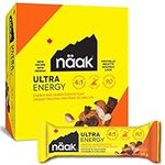 NAAK Ultra Energy Bars, Almond Chocolate, Performance and Endurance Snack Bars, 12 count, 50g | 7g High Protein, 7g Fiber, 180mg Electrolytes, Cricket Protein, Non GMO