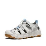 KEEN Women's Hyperport H2 Closed Toe Breathable Easy On Comfortable Hiking and Water Sandals, Alloy/Skyway, 8 CA