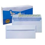 WINPAQ #10 Security Peel & Seal Envelopes, Windowless Design 4-1/8 x 9-1/2 Inches, White 24lb - 100 Count