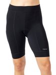 Terry Bike Shorts Women Padded Bike Chamois Cycling Shorts for Women, Actif Bike Shorts 8" Inseam Moisture Wicking