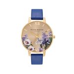 Olivia burton Secret Garden Analog Gold Dial Women's Watch-OB16FS108