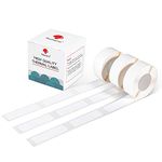 Phomemo Adhesive Labels for D30 Portable Thermal Bluetooth Label Maker, 3/8"X1 7/8" (12mm X 50mm) 130 Labels/Roll, D30 Thermal Printing Label Paper, 3 Roll,White