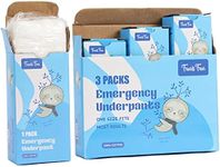 3 Packs Emergency Underpants in a Box Instant Undies Travel Out Emergency Underwear Funny Gag Gift Prank White Elephant Gift Exchange, One Size Fits Most