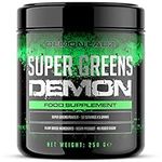 Super Greens Demon – Packed Full of Vegetables and Superfoods, Vegan & Vegetarian Friendly, Superfood Powder with No Artificial Ingredients or Bulking Agents (250g, 50 Servings)