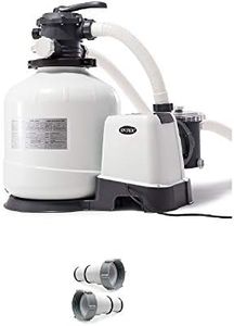 Intex Pool Sand Filter Pump w/ Automatic Timer & Replacement Hose Adapter