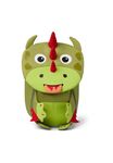 Affenzahn Little Friend Nursery Backpack for 1-3 Years Old Ergonomic Reflective Pull Tongue with Name Plate Dragon - Dark Green