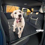 SHARLOVY XL Truck Back Seat Extender for Dogs, Large Hard Bottom Dog Car Seat Cover for Back Seat, Heavy Duty Dog Car Hammock, Waterproof Pet Seat Covers for Trucks, F150, Ram1500 and Large SUV