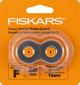 Fiskars 28mm Titanium Replacement Blades, 2 Pack (01-005739)