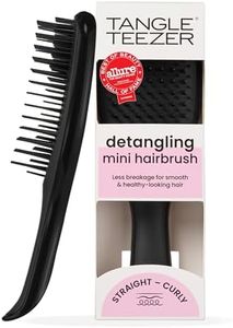 Tangle Teezer Ultimate Detangler Brush, Eliminates Knots & Reduces Breakage, Travel-Size Mini Hair Brush for Straight to Wavy Hair Types, Black