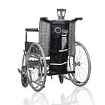 SWISSELITE Oxygen Cylinder Bag,Wheelchair Oxygen Tank Holder with Buckles,Oxygen Tank Carrier Holder for Wheelchair Walker with Mesh Storage Pocket Fits Most Portable Oxygen Tanks