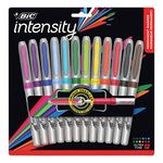 BIC Mark-It Color Collection Permanent Markers, Ultra Fine Point, Assorted, 12 Markers