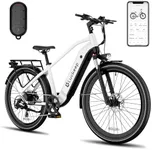 Luckeep Electric Bike for Adults 1300W Peak,28MPH 80-180Miles Long Range,48V 20AH/35AH/45AH Battery Step-Thru/Step-Over Electric Commuter Bike,Torque Sensor,APP,Hydraulic Brake,UL,Anti-Theft