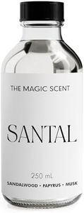 The Magic Scent Santal Fragrance Oil - Diffuser Oil Scent - Cold-Air & Ultrasonic Santal Diffuser Oil - Santal Essential Oil Aroma Diffuser Oils Scents for Home - Sandalwood Oil - 6.8 fl oz, 200 mL