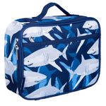 Wildkin Children's Shark Lunch Box, Navy Blue