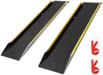 LIEKUMM Loading Ramps, Pack of 2, 120 cm Loading Ramp up to 600 kg per Pair, Aluminium Motorcycle Ramp, Loading Ramp, Trailer Ramp for ATVs, Heavy Motorcycle, Lawn Mower, Snow Blower, Trucks, Four