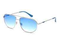 POLICE 100% UV protected sunglasses for Men | Size- Large | Shape- Square | Model- SPLL46K59579XSG (Silver)