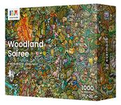 Woodland Soiree - A Hidden Message Mystery Jigsaw Puzzle for Adults - 1000 Pieces, Beautifully Detailed 20'' x 28'' Frameable Art