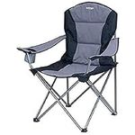 Vango Goliath Padded Camping Chair - X-Large [Amazon Exclusive], XL Wide Seat with Drinks Holder, Folding, for Outdoors, Fishing, Garden, BBQ