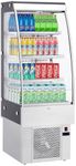 Acekool Commercial Cake Display Refrigerator, 8.8 Cu.FT Open Merchandiser with Interior LED Lighting, Double-Layered Glass, Floor Refrigerator, 110v