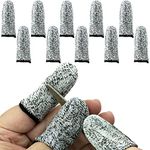 Finger Cots Cut Resistant Protection, 10 Pieces Reusable Finger Thumb for Work,Kitchen,Garden,Sculpture