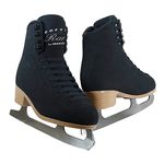 Jackson Softec Rave Black Womens/Girls Ice Figure Skates - Womens Size 6.0