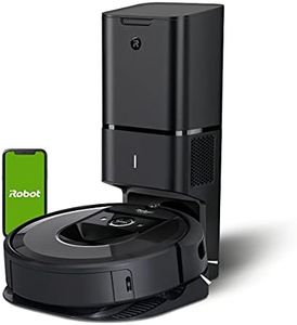 iRobot Roomba i7+ Robot Vacuum with Automatic Dirt Disposal - Empties Itself for up to 60 Days, Wi-Fi Connected, Smart Mapping, Compatible with Alexa, Ideal for Pet Hair, Carpets, Hard Floors, Black