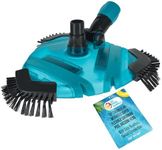 U.S. Pool Supply Professional 13" Triangular Weighted Super Flexible Swimming Pool Vacuum Head with Side Brushes, Swivel Connection - Above-Ground & Inground Swimming Pools, Secure Lock Pole Handle