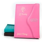 Personalised Custom Diary Organiser 2025 | Design A Truly Unique Gift | Laser Engraved PU Leather - A6 Pink