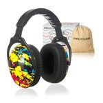 PROTEAR SNR 28 dB Ear Defenders for Kids- Hearing Protection Muffs for Children Have Sensory issues or Autism, Perfect for Fireworks,Flights,Sports(Multi-color)