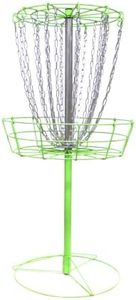 Disc Store Disc Golf Basket Double Chain - Portable, Light, Easy-to-Set-up Golf Practice Net w/Heavy Duty Metal Chains Golf Practice Basket Set to Fairway, Backyard, Outdoor, GrowTheSport Lite