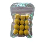 Hunting hobby Carp Fishing Bait, Foam Pop Up Boilies, Soft Pellets Ball, Carp Floating Lure, Fish Food Nest Tool-12pcs (Yellow)