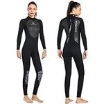 Wetsuit Women Men 3mm Neoprene Full Body Diving Suits Back Zip Long Sleeve Wetsuit for Diving Snorkeling Surfing Swimming