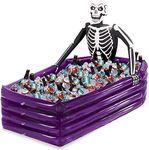 Inflatable Skull Cooler Pool Beverage Ice Coffin Bucket Fun Party Decoration Props Outdoor Sports Tools Water Props